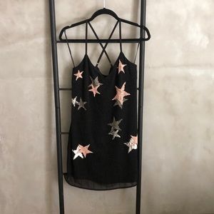 Guess beaded dress with star print